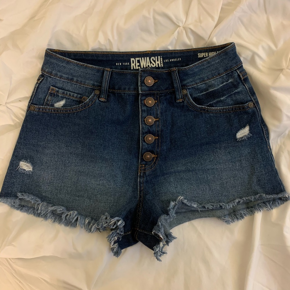 High waisted denim shorts size 3